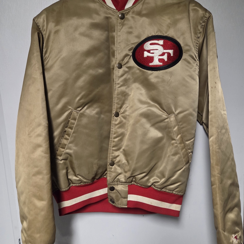 San Francisco 49ers Vintage Men's Starter Jacket with Embroidered Emblems